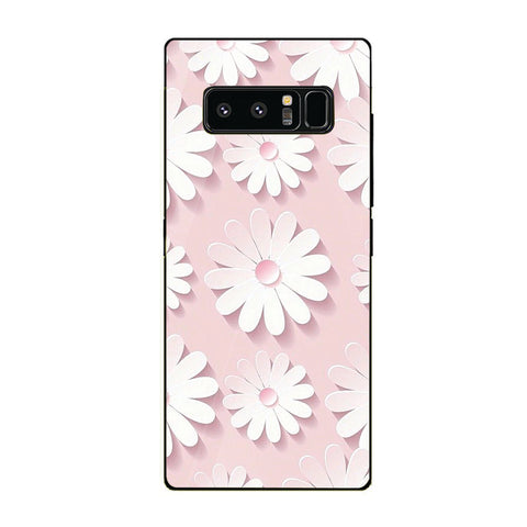 Beautiful Flowers Tempered Glass Phone Case for Samsung Galaxy Note 8