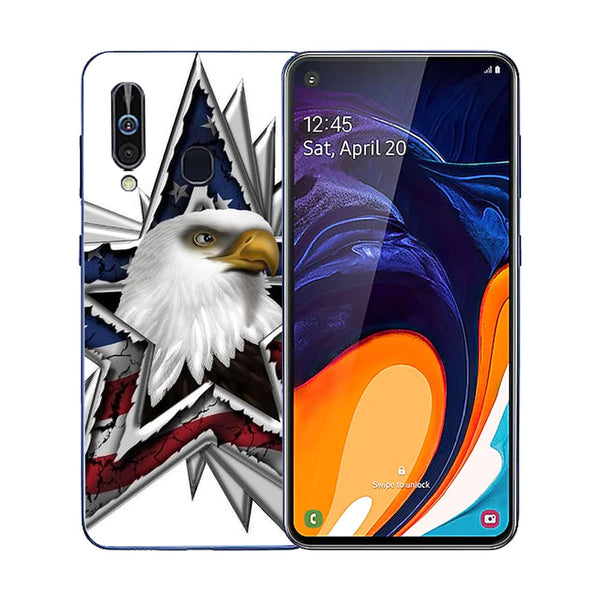 Eagle Tempered Glass Phone Case for Samsung Galaxy A60