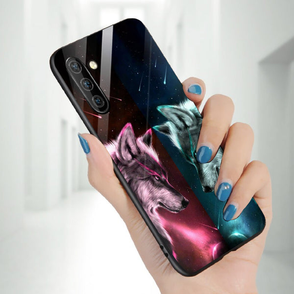 Wolf Eyes Tempered Glass Phone Case for Samsung Galaxy Note 10