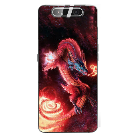 Dragon Tempered Glass Phone Case for Samsung Galaxy A80