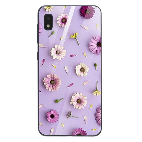 Beautiful Flowers Tempered Glass Phone Case for Samsung Galaxy A10