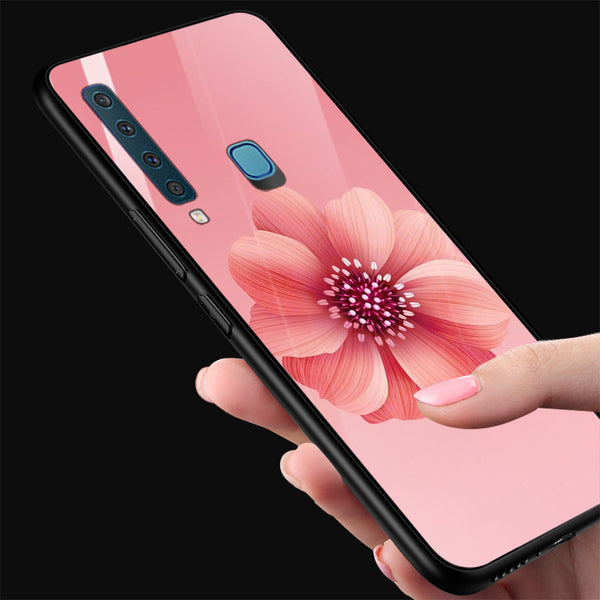 Beautiful Flowers Tempered Glass Phone Case for Samsung Galaxy A9 2018