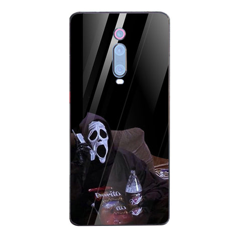 Halloween Skull Tempered Glass Phone Case for Xiaomi Redmi K20 Pro
