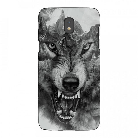 Wolf Eyes Tempered Glass Phone Case for Samsung Galaxy J5 Pro