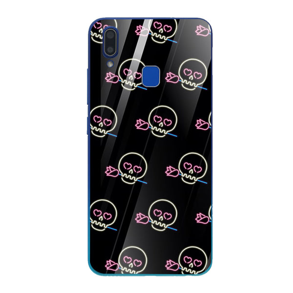 Halloween Skull Tempered Glass Phone Case for Vivo Y91