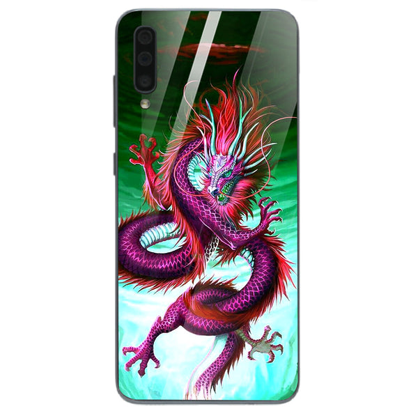 Dragon Tempered Glass Phone Case for Samsung Galaxy A70
