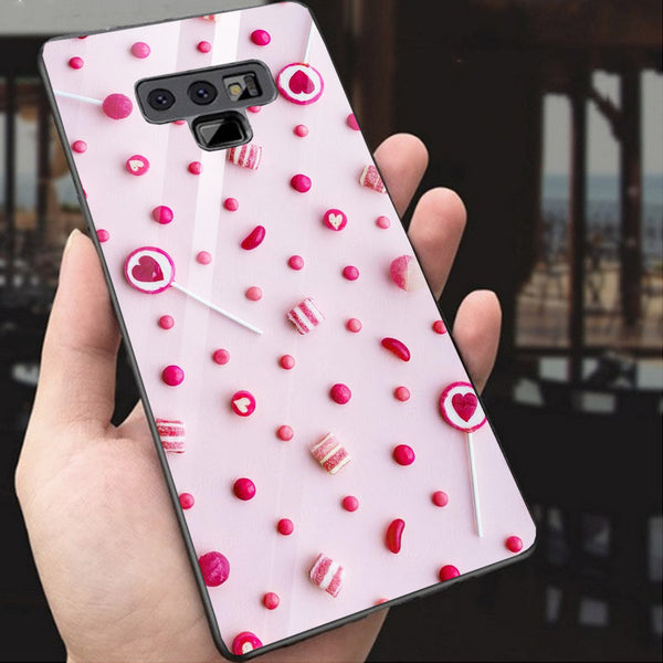 Beautiful Flowers Tempered Glass Phone Case for Samsung Galaxy Note 9