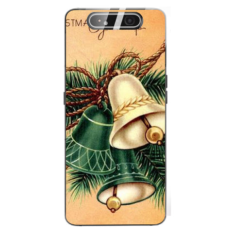 Merry Chrismas Tempered Glass Phone Case for Samsung Galaxy A80