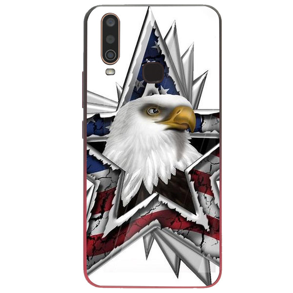 Eagle Tempered Glass Phone Case for Vivo Y17