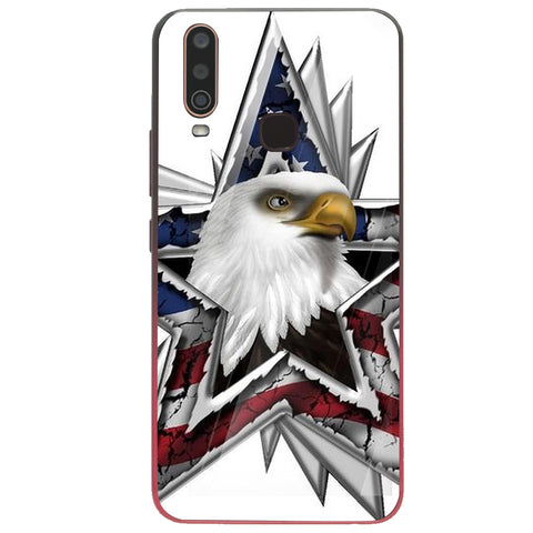 Eagle Tempered Glass Phone Case for Vivo Y17