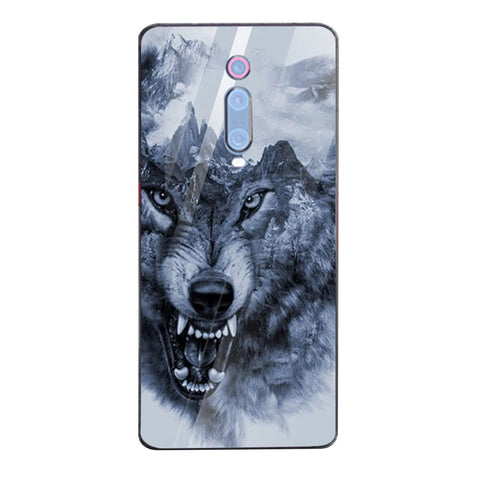 Wolf Eyes Tempered Glass Phone Case for Xiaomi Redmi K20 Pro