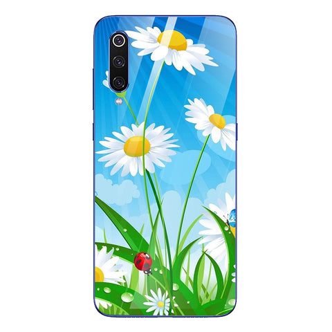 Beautiful Flowers Tempered Glass Phone Case for Xiaomi Mi 9 SE