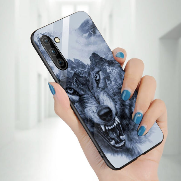 Wolf Eyes Tempered Glass Phone Case for Samsung Galaxy Note 10