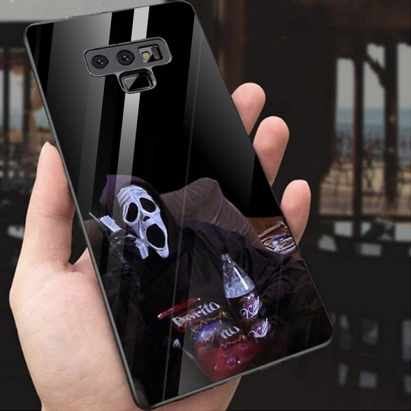 Halloween Skull Tempered Glass Phone Case for Samsung Galaxy Note 9