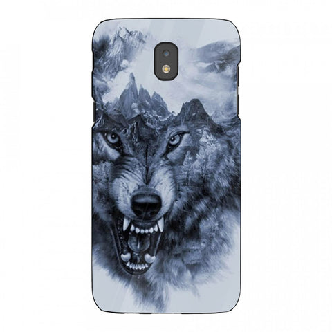 Wolf Eyes Tempered Glass Phone Case for Samsung Galaxy J5 Pro