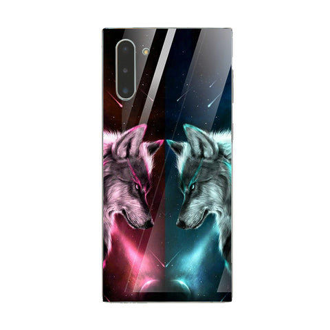 Wolf Eyes Tempered Glass Phone Case for Samsung Galaxy Note 10