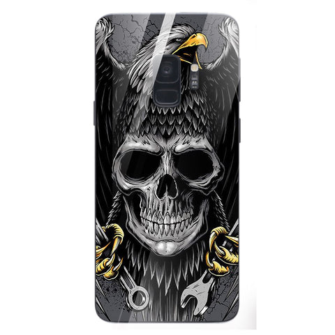 Eagle Tempered Glass Phone Case for Samsung Galaxy S9