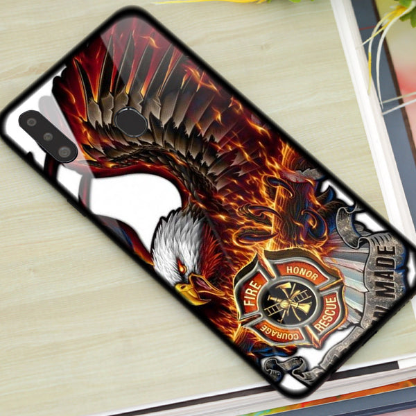 Eagle Tempered Glass Phone Case for Samsung