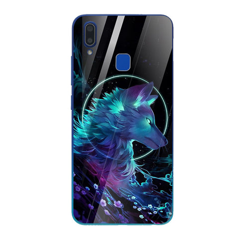 Wolf Eyes Tempered Glass Phone Case for Vivo Y91
