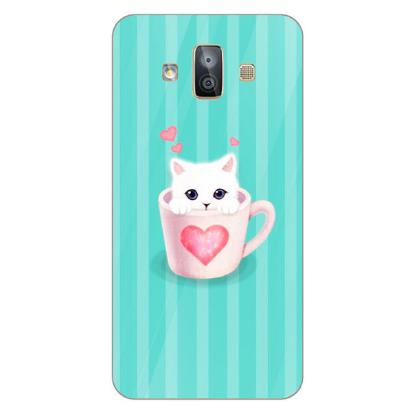 Cute Teddy Bear Tempered Glass Phone Case for Samsung Galaxy J7 Duo