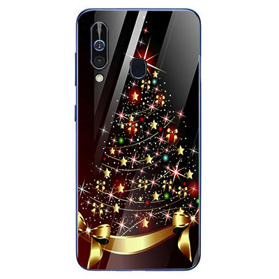 Merry Chrismas Tempered Glass Phone Case for Samsung Galaxy A60