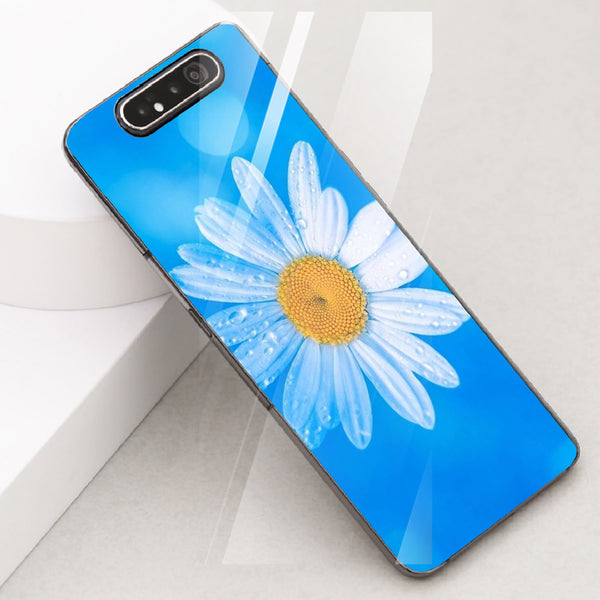 Beautiful Flowers Tempered Glass Phone Case for Samsung Galaxy A80