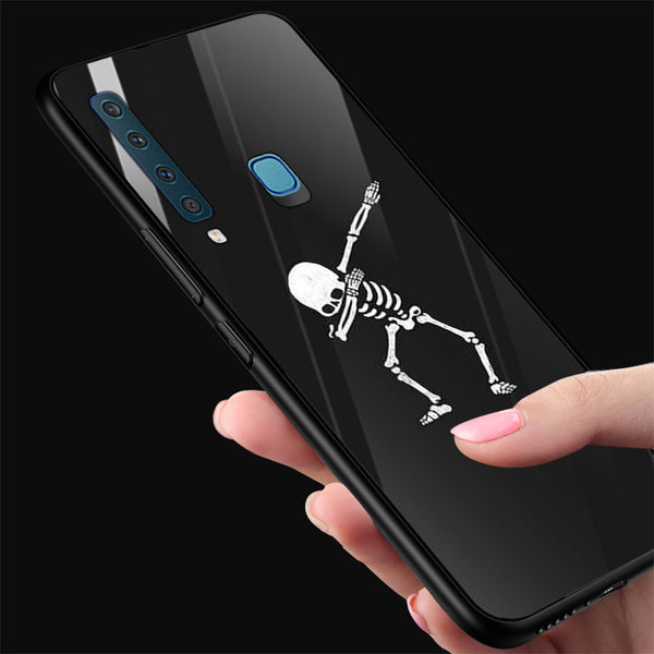 Halloween Skull Tempered Glass Phone Case for Samsung Galaxy A9 2018