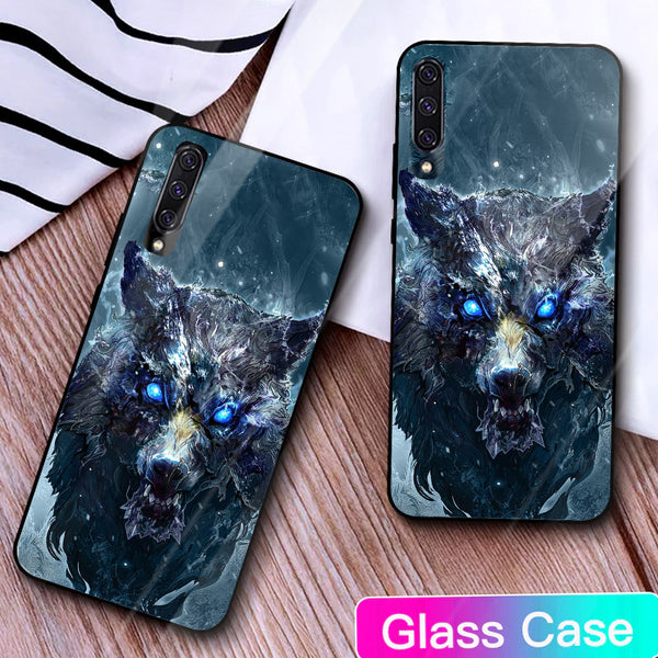 Wolf Eyes Tempered Glass Phone Case for Samsung Galaxy A50