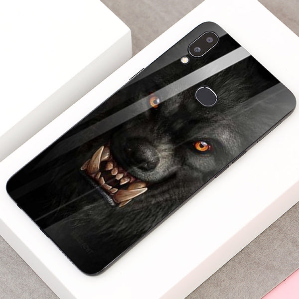 Wolf Eyes Tempered Glass Phone Case for Samsung Galaxy A10S
