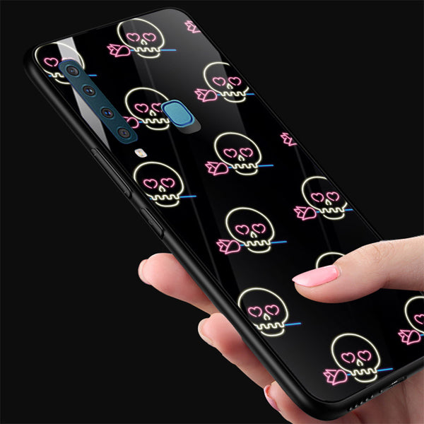 Halloween Skull Tempered Glass Phone Case for Samsung Galaxy A9 2018