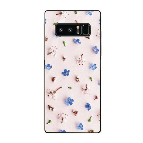 Beautiful Flowers Tempered Glass Phone Case for Samsung Galaxy Note 8