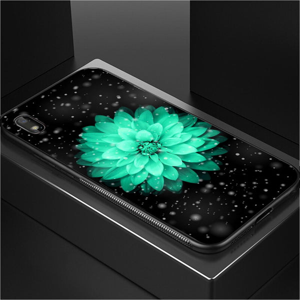 Beautiful Flowers Tempered Glass Phone Case for Samsung Galaxy A10
