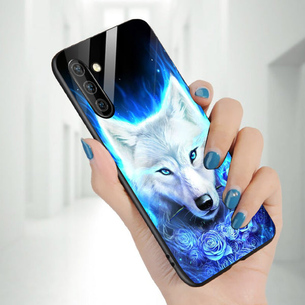 Wolf Eyes Tempered Glass Phone Case for Samsung Galaxy Note 10
