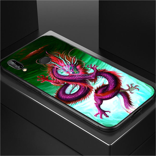 Dragon Tempered Glass Phone Case for Samsung Galaxy A40