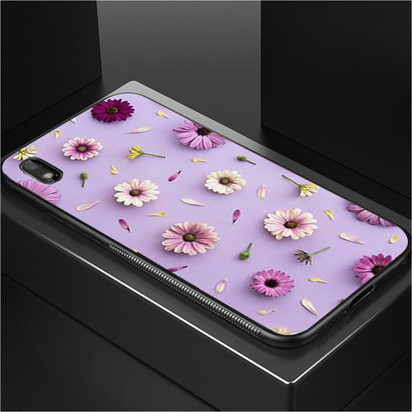 Beautiful Flowers Tempered Glass Phone Case for Samsung Galaxy A10