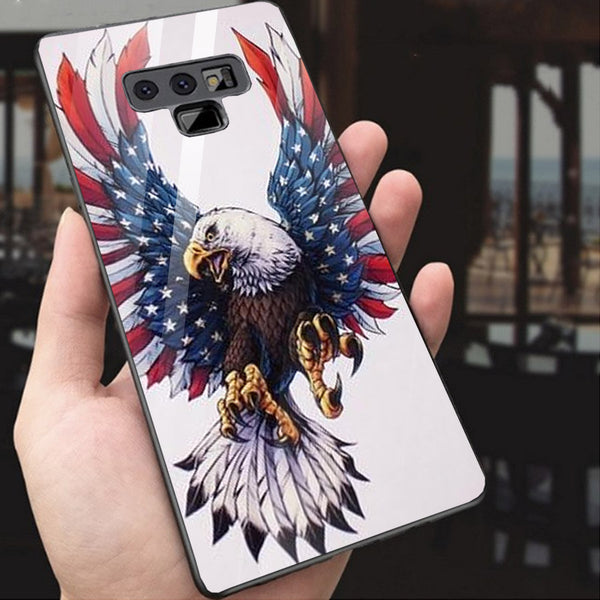 Eagle Tempered Glass Phone Case for Samsung Galaxy Note 9