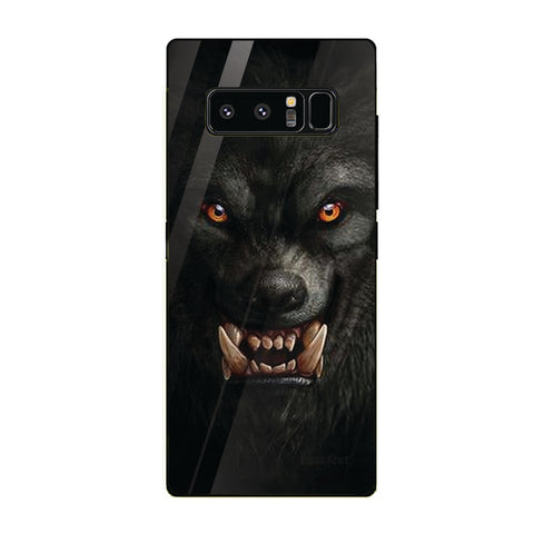Wolf Eyes Tempered Glass Phone Case for Samsung Galaxy Note 8