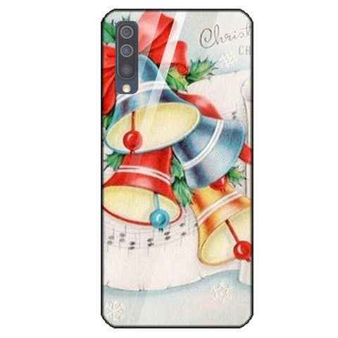 Merry Chrismas Tempered Glass Phone Case for Samsung Galaxy A50