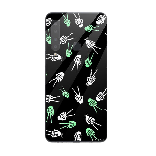 Halloween Skull Tempered Glass Phone Case for Samsung Galaxy A9 2018