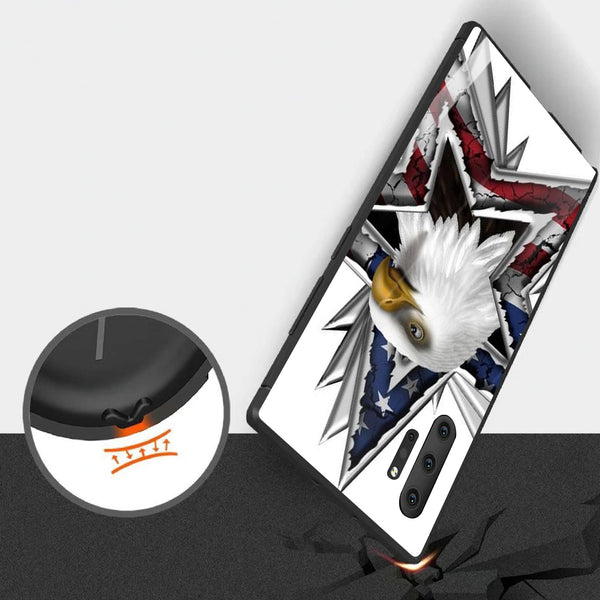 Eagle Tempered Glass Phone Case for Samsung Galaxy Note 10 Plus