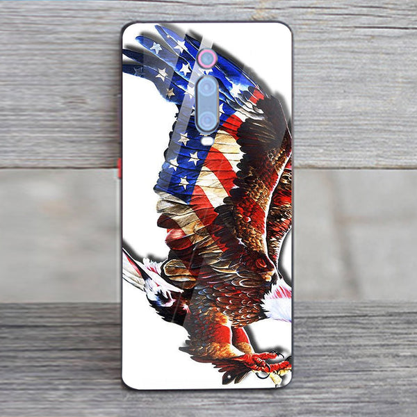 Eagle Tempered Glass Phone Case for Xiaomi Redmi K20