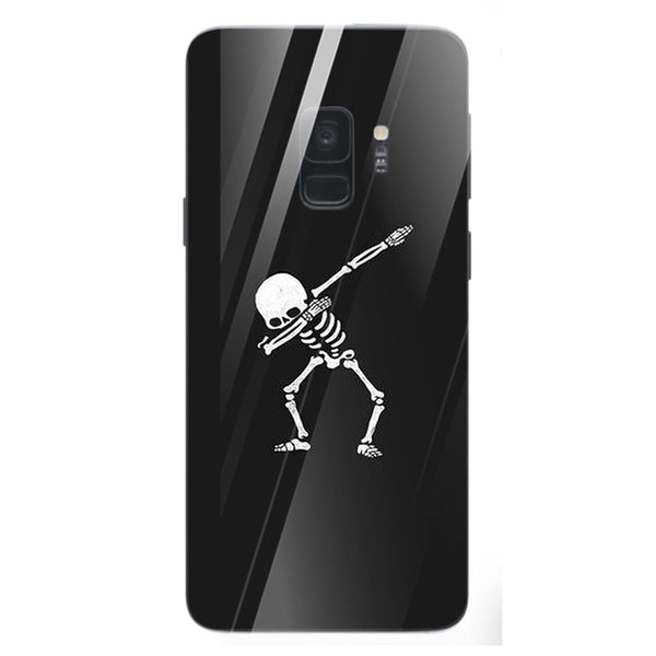 Halloween Skull Tempered Glass Phone Case for Samsung Galaxy S9