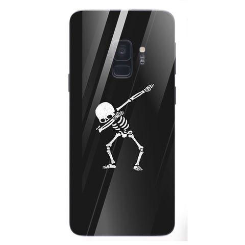 Halloween Skull Tempered Glass Phone Case for Samsung Galaxy S9