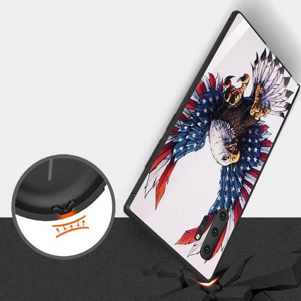 Eagle Tempered Glass Phone Case for Samsung Galaxy Note 10 Plus