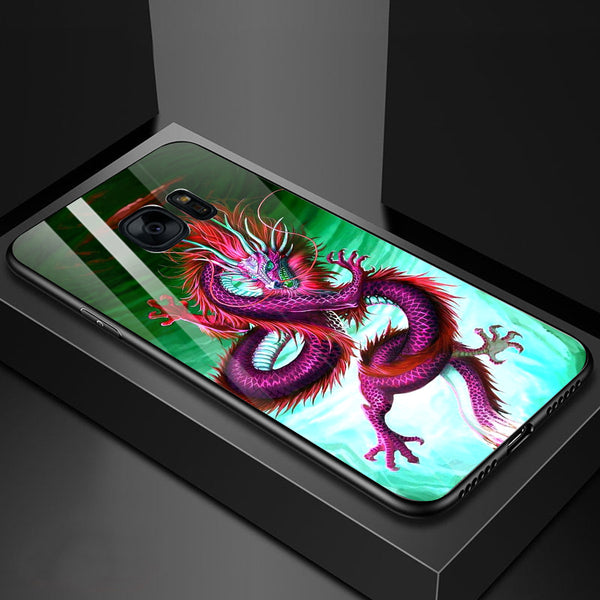 Dragon Tempered Glass Phone Case for Samsung Galaxy S7