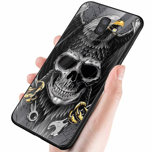 Eagle Tempered Glass Phone Case for Samsung Galaxy J6 Plus