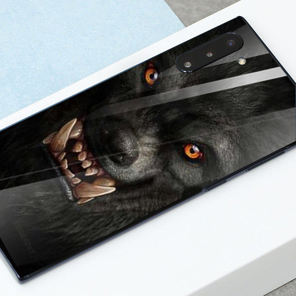 Wolf Eyes Tempered Glass Phone Case for Samsung Galaxy Note 10