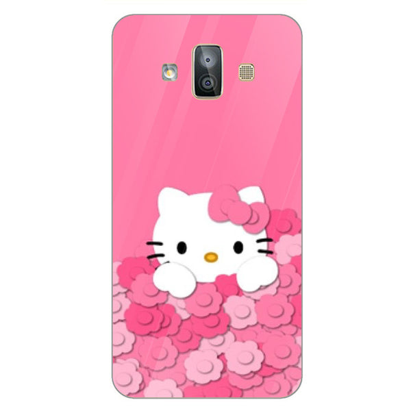 Cute Teddy Bear Tempered Glass Phone Case for Samsung Galaxy J7 Duo