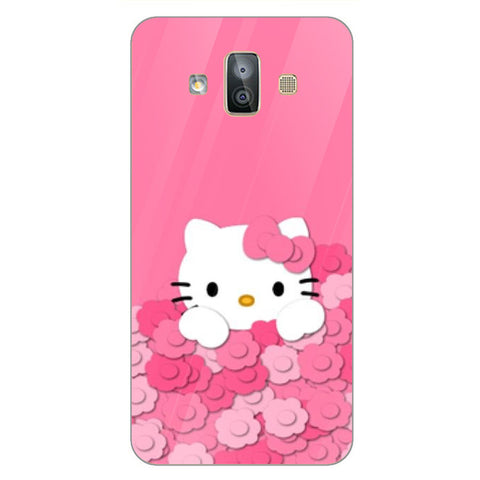 Cute Teddy Bear Tempered Glass Phone Case for Samsung Galaxy J7 Duo