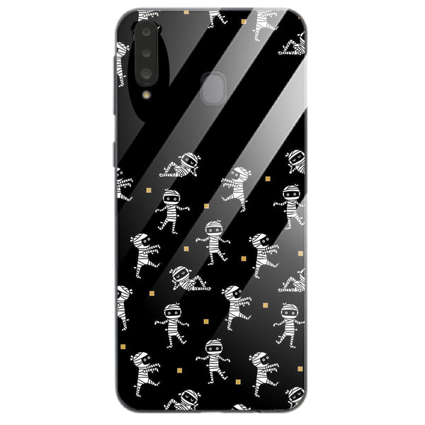 Halloween Skull Tempered Glass Phone Case for Samsung